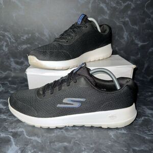 Skechers GO WALK MAX-MIDSHORE Trainers Black Slip On Shoes Men’s Size 9.5
